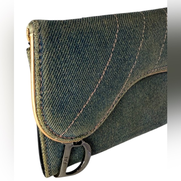 Dior Vintage Denim Wallet - Picture 2 of 15